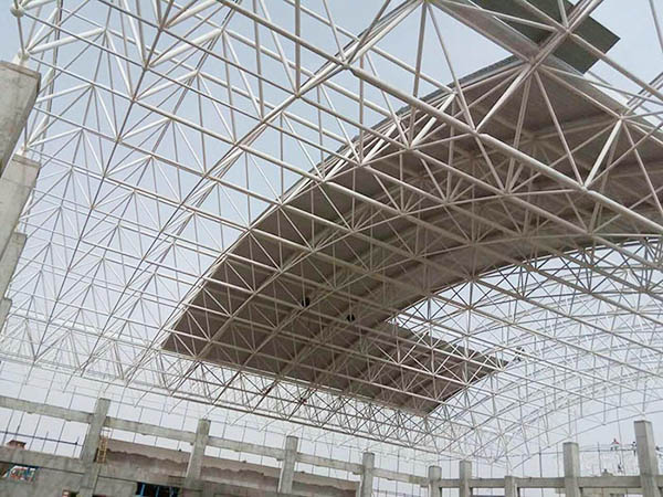 Steel Space Frame Structure with Pipe Truss