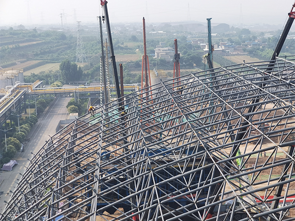 Large-span Welded Spherical Space Frame Project